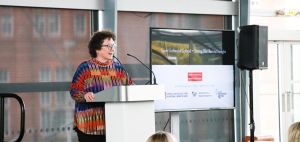 Women's Archive Wales event in Senedd, Elin Jones MS Llywydd