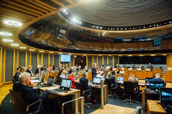 View from the CHamber to viewing gallery