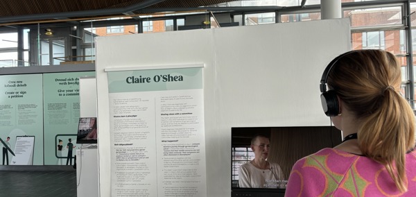 A photo of the Your Voice exhibition at the Senedd