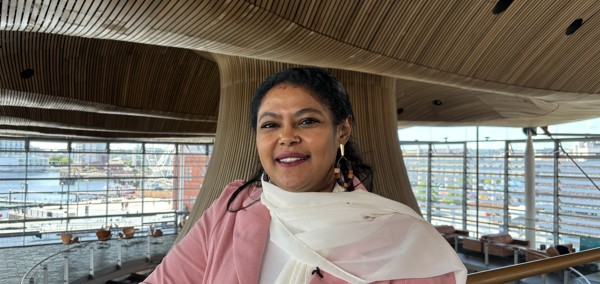 A photo of Sarra Ibrahim at the Senedd 